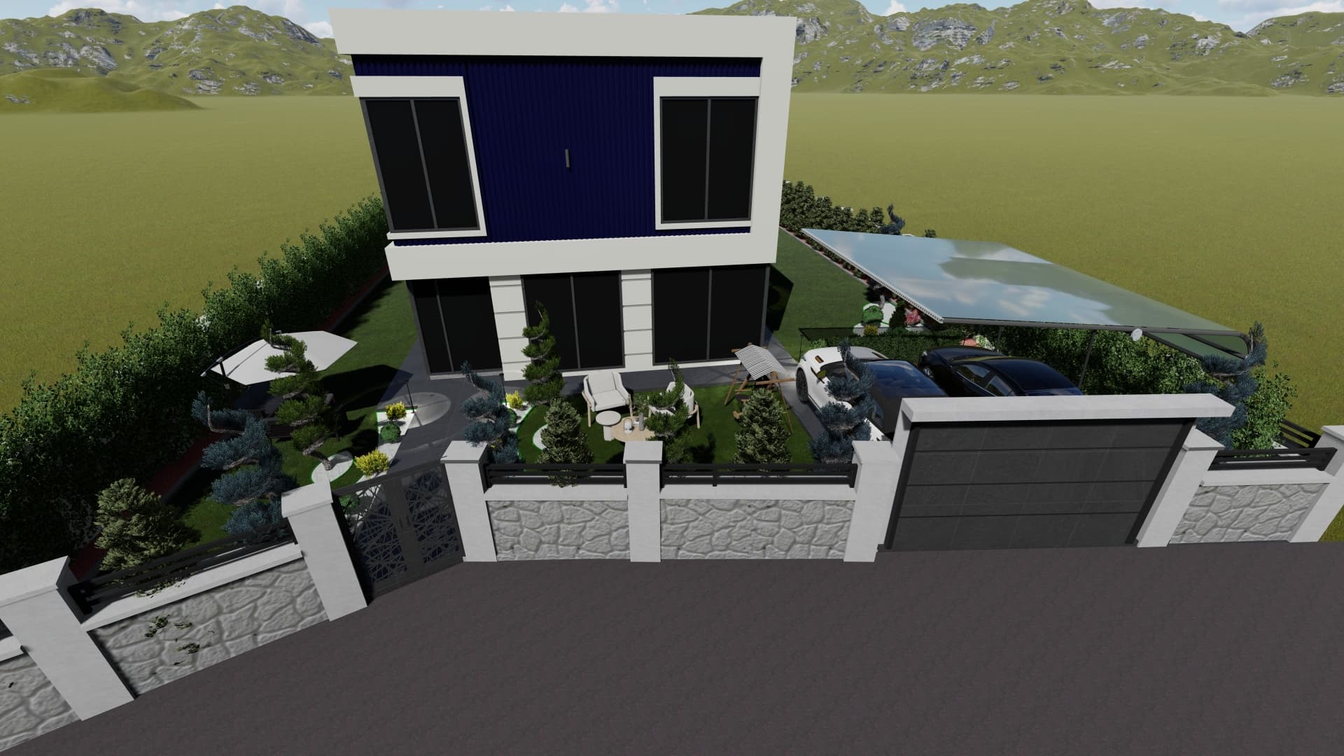 Altınoluk Mah. Ali Osman Bey Butik Villa Peyzaj Projesi